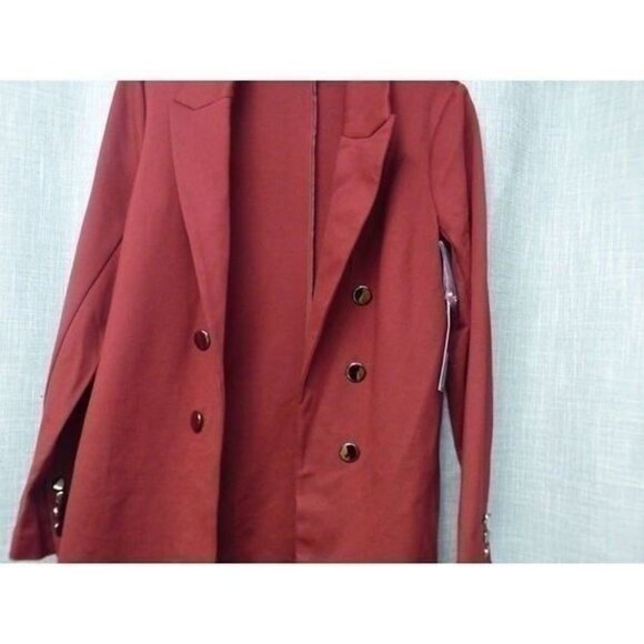 Worthington Women’s Classic Fit Open Front Ponte Blazer New Orleans Red, Sz. S - Picture 9 of 11